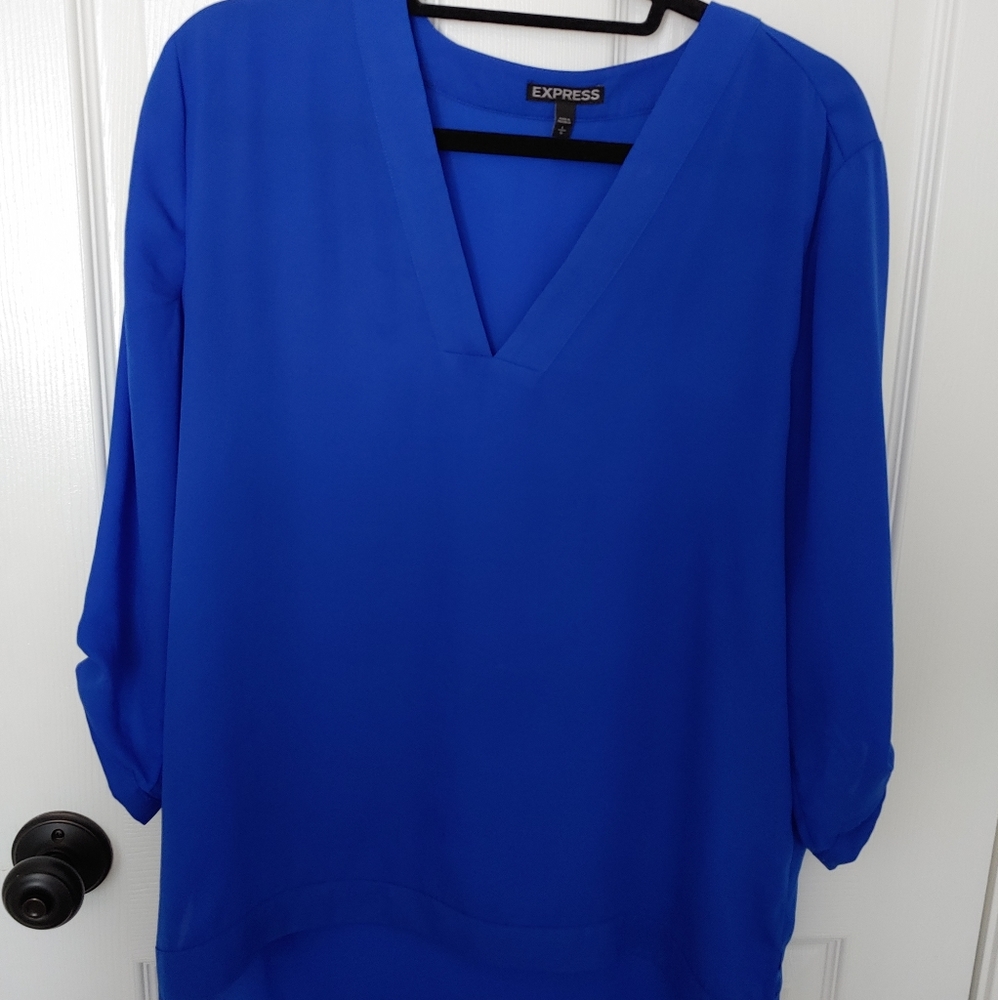 Express Cobalt Blue blouse